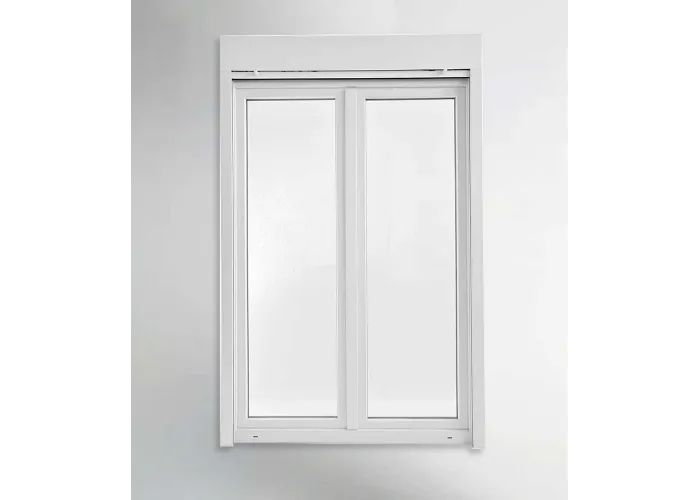 Porta Janela PVC Oscilobatente 150x218,5cm com Estore Vidro Duplo Aluplast