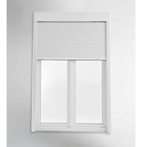 Porta Janela PVC Oscilobatente 150x218,5cm com Estore Vidro Duplo Aluplast