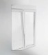 Porta Janela PVC Oscilobatente 150x218,5cm com Estore Vidro Duplo Aluplast