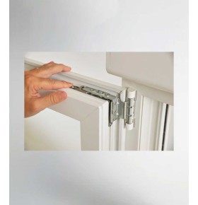 Porta Janela PVC Oscilobatente 150x218,5cm com Estore Vidro Duplo Aluplast