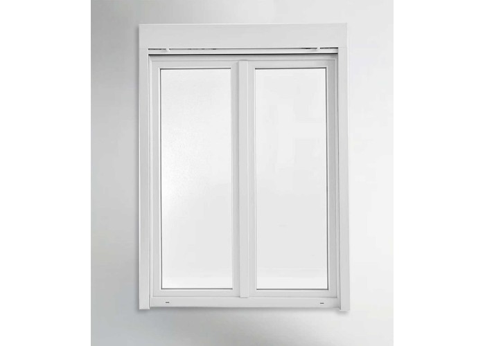 Porta Janela PVC Oscilobatente 200x218,5cm com Estore Vidro Duplo Aluplast