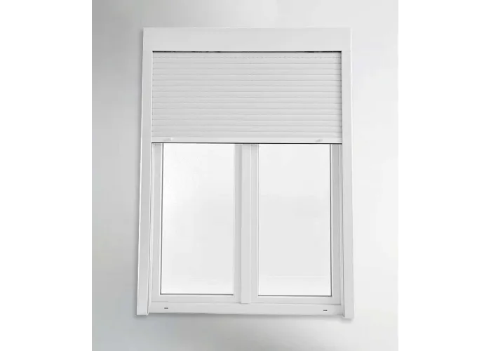 Porta Janela PVC Oscilobatente 200x218,5cm com Estore Vidro Duplo Aluplast