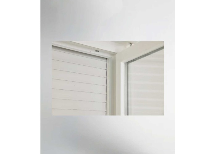 Porta Janela PVC Oscilobatente 200x218,5cm com Estore Vidro Duplo Aluplast