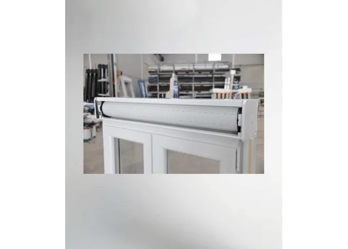 Porta Janela PVC Oscilobatente 200x218,5cm com Estore Vidro Duplo Aluplast
