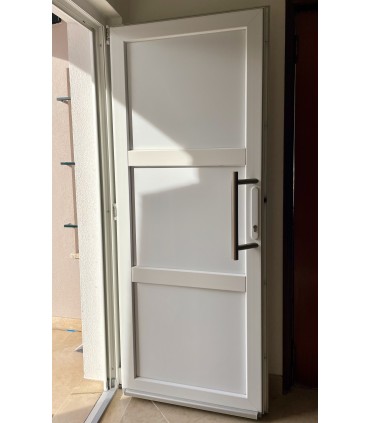 Porta Exterior PVC AIRES 90x200cm Branca ESQUERDA ALUPLAST Fabrico Especial