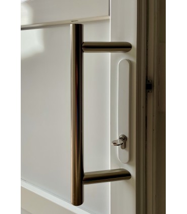 Porta Exterior PVC AIRES 90x200cm Branca ESQUERDA ALUPLAST Fabrico Especial