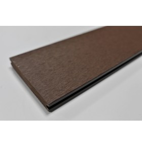 Deck em Compósito Coffee Maciço 220x13x1,8cm | Pavimento Exterior WPC