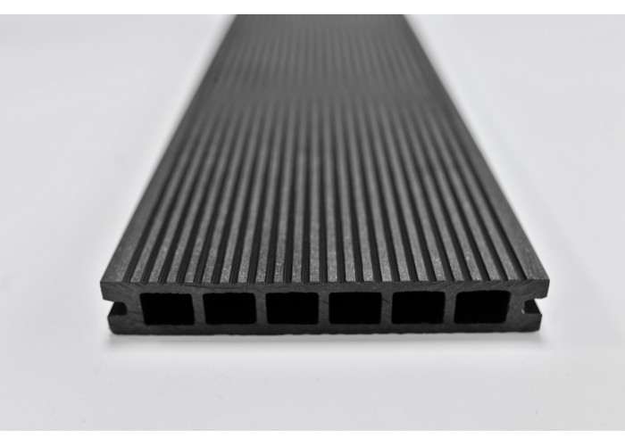 Deck em Compósito Cinza Alveolar 220x16x2,4cm | Pavimento Exterior WPC