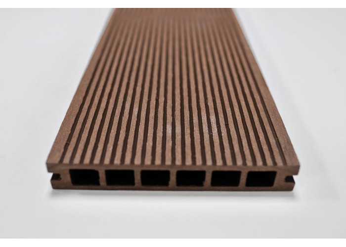 Deck em Compósito Coffee Alveolar 220x16x2,4cm|Pavimento Exterior WPC