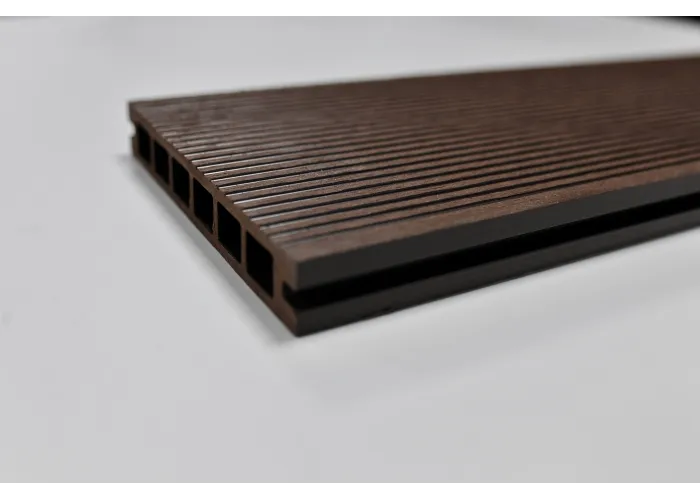 Deck em Compósito Coffee Alveolar 220x16x2,4cm|Pavimento Exterior WPC