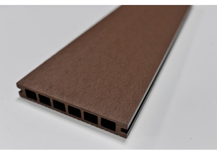 Deck em Compósito Coffee Alveolar 220x16x2,4cm|Pavimento Exterior WPC