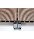 Deck em Compósito Coffee Alveolar 220x16x2,4cm|Pavimento Exterior WPC