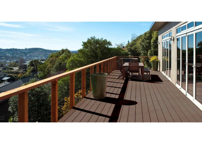 Deck em Compósito Coffee Alveolar 220x16x2,4cm|Pavimento Exterior WPC