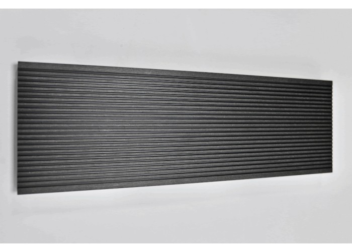 Deck em Compósito Cinza Alveolar 220x16x2,4cm | Pavimento Exterior WPC