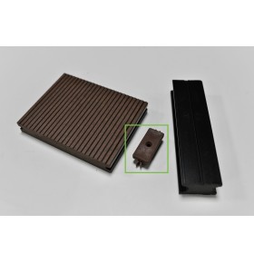 Fixadores em PVC para Deck Alveolar DeckCor Coffee - Pack de 100