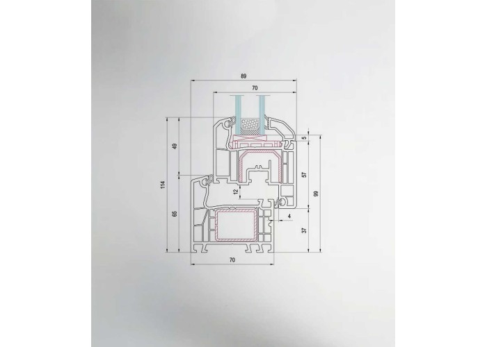Janela PVC 70x115,5cm Oscilobatente Direita com Estore Vidro Duplo Aluplast