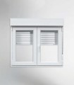 Janela PVC 100x115,5cm Oscilobatente com Estore Vidro Duplo ALUPLAST