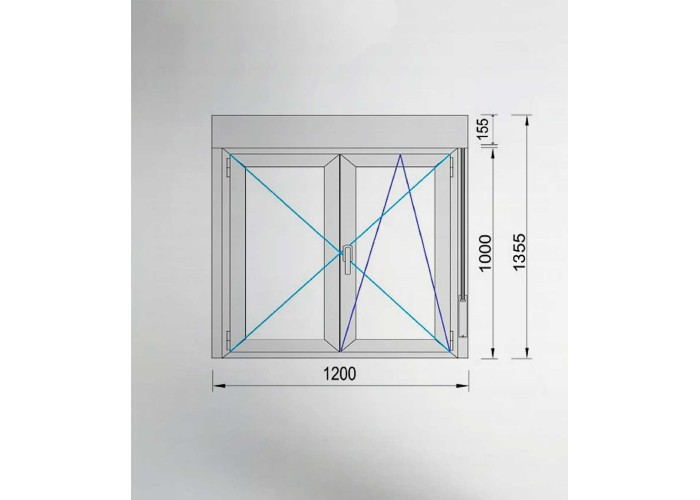 Janela PVC 120x135,5cm Oscilobatente com Estore Vidro Duplo Aluplast