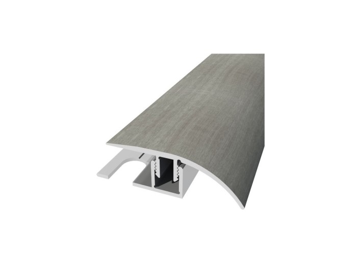 Perfil de Desnível Aluminio Revestido Pinho Cinza 2,7m x 30mm