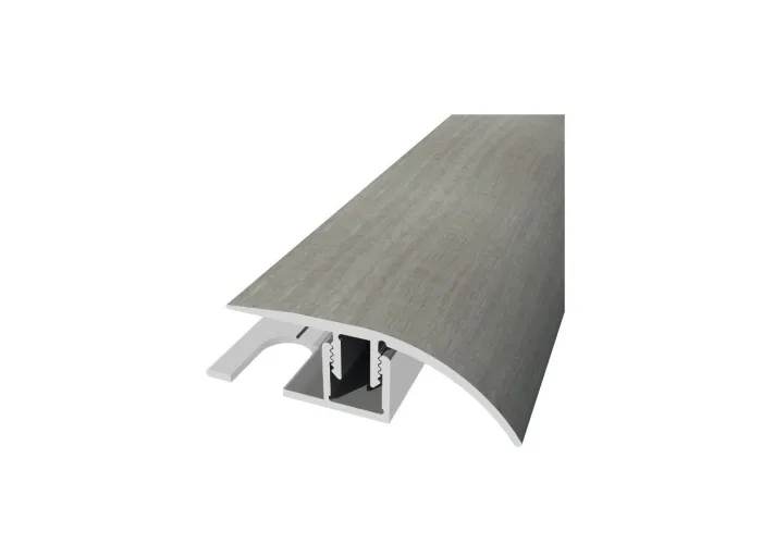 Perfil de Desnível Aluminio Revestido Pinho Cinza 2,7m x 30mm