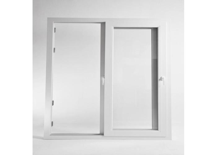Porta Janela de Correr PVC 300x200cm Vidro Duplo Aluplast