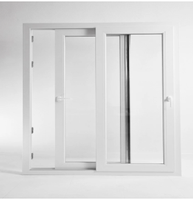 Porta Janela de Correr PVC 300x200cm Vidro Duplo Aluplast