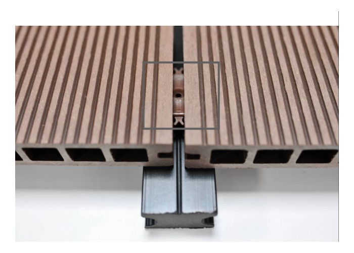 Fixadores em PVC para Deck Alveolar DeckCor Coffee - Pack de 100