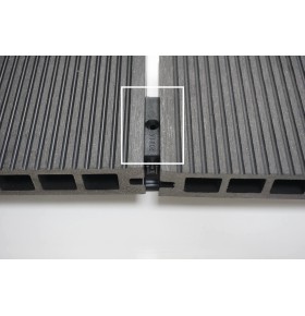 Fixadores em PVC para Deck Alveolar DeckCor Cinza - Pack de 100