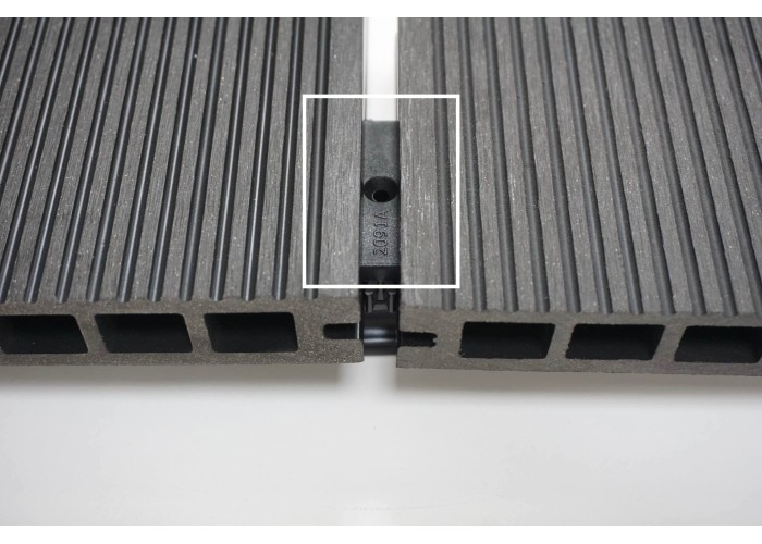 Fixadores em PVC para Deck Alveolar DeckCor Cinza - Pack de 100