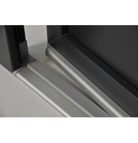 Porta Exterior PVC Vidro Fosco Antracite Direita -  Por Medida