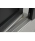 Porta Exterior Aluplast PVC Vidro Fosco 90x200cm Antracite Esquerda