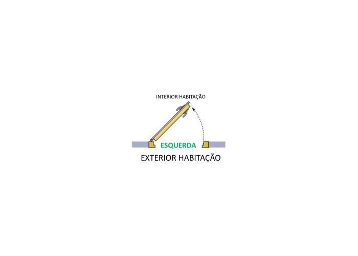 Porta Exterior PVC Alabama 80x200cm Esquerda