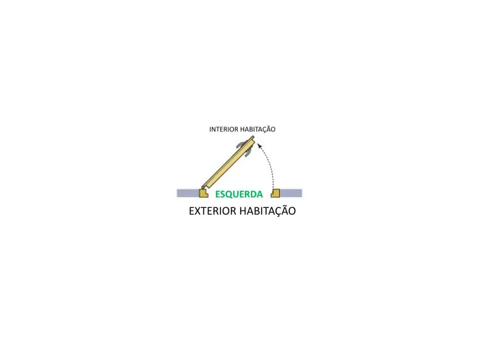 Porta Exterior PVC Alabama 80x200cm Esquerda