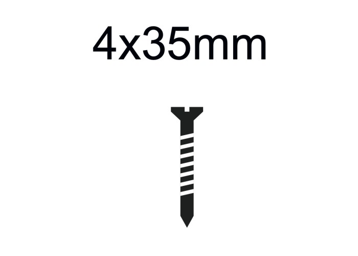 Parafuso para Fixação para Revestimento Ripado Exterior Le Mur 4x35mm (50 Unidades)