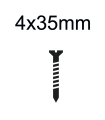 Parafuso para Fixação para Revestimento Ripado Exterior Le Mur 4x35mm (50 Unidades)