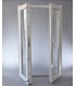 Porta Exterior Dupla PVC Vidro Transparente 150x200cm Esquerda