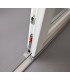 Porta Exterior Dupla PVC Vidro Transparente 150x200cm Esquerda