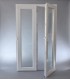 Porta Exterior Dupla PVC Vidro Transparente 200x200cm Esquerda