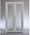 Porta Exterior Dupla PVC Vidro Transparente 200x200cm DIREITA ALUPLAST Fabrico Especial