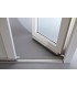 Porta Exterior Dupla PVC Vidro Transparente 200x200cm Direita