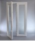 Porta Exterior Dupla PVC Vidro Transparente 200x200cm Direita