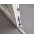 Porta Exterior Dupla PVC Vidro Transparente 200x200cm Direita