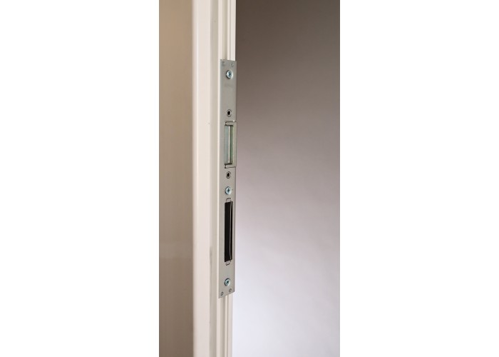 Porta Exterior Dupla PVC Vidro Transparente 200x200cm Direita