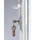 Porta Exterior Dupla PVC Vidro Transparente 200x200cm Direita