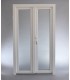 Porta Exterior Dupla PVC Vidro Fosco 120x200cm Direita