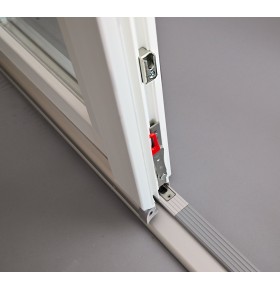 Porta Exterior Dupla PVC Vidro Fosco 120x200cm Direita