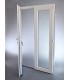 Porta Exterior Dupla PVC Vidro Fosco 120x200cm Direita