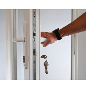 Porta Exterior Dupla PVC Vidro Fosco 120x200cm Direita