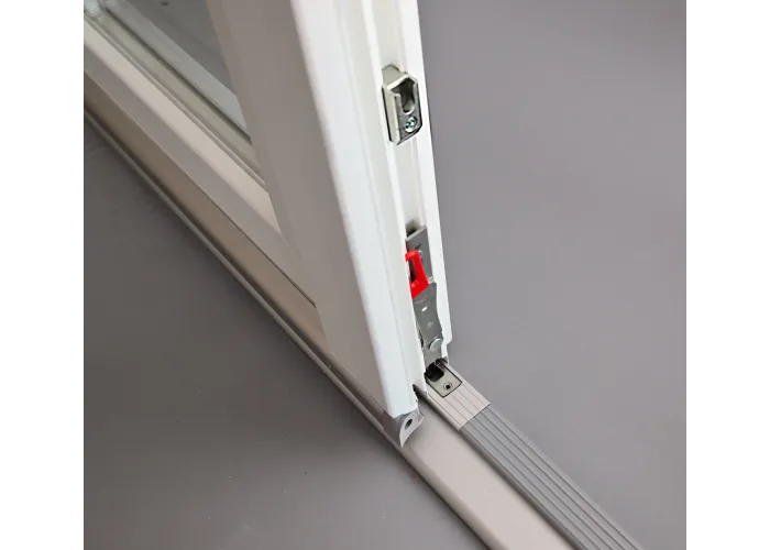 Porta Exterior Dupla PVC Vidro Fosco 150x200cm Direita