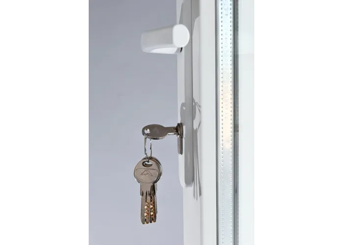 Porta Exterior Dupla PVC Vidro Fosco 150x200cm Direita
